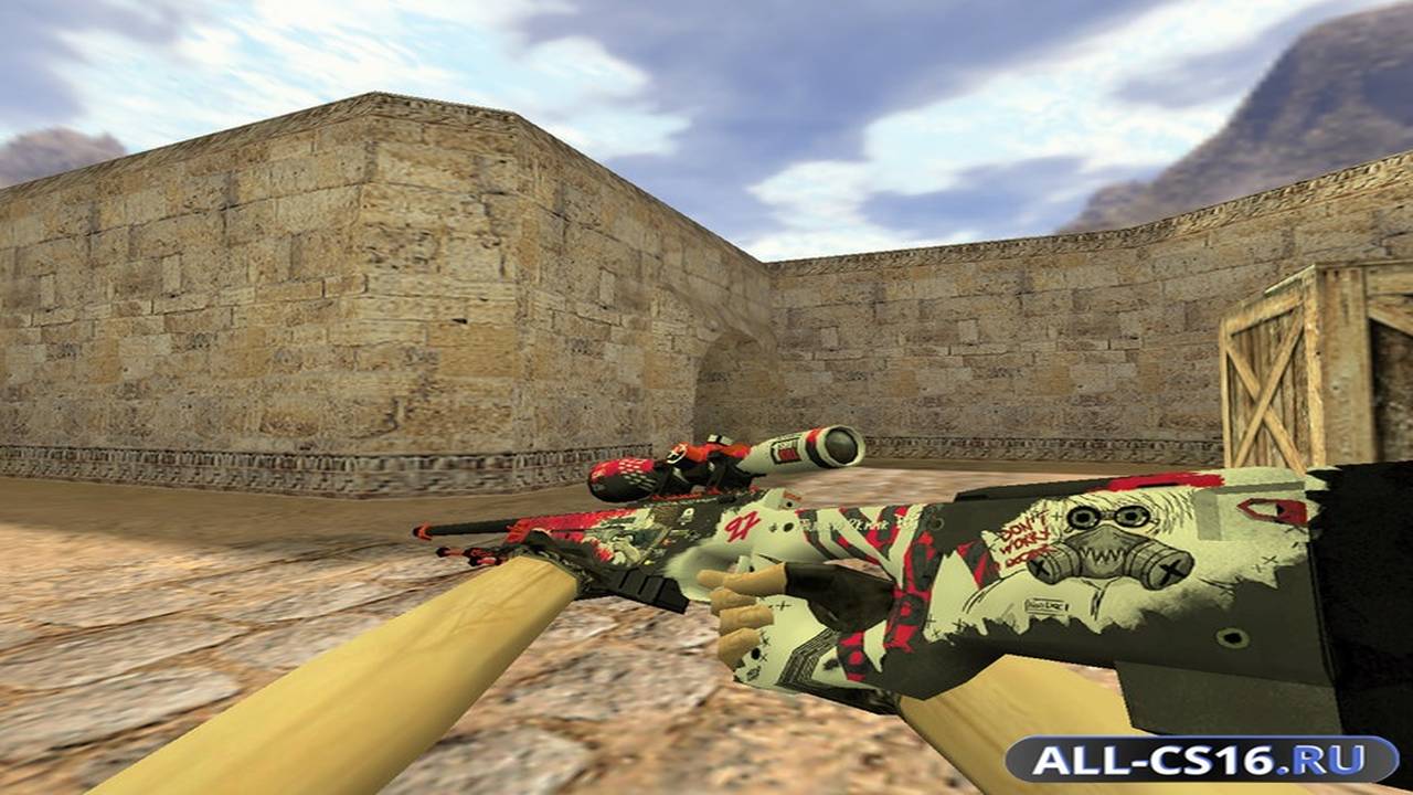 Модель оружия для CS 1.6 - AWP AWP Дикий стиль