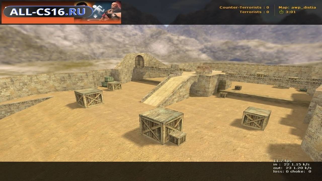Карта «awp_distia» для CS 1.6 для CS 1.6