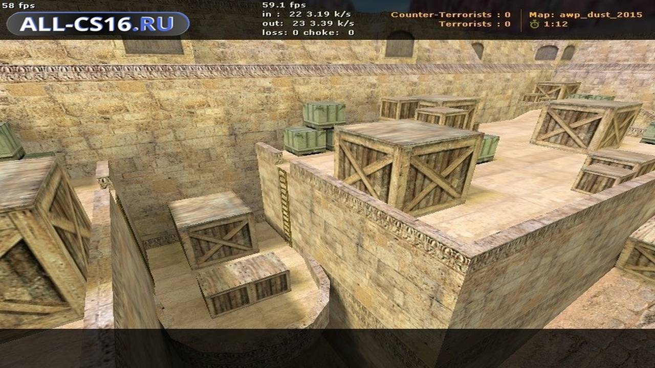 Карта «awp_dust_2015» для CS 1.6 для CS 1.6