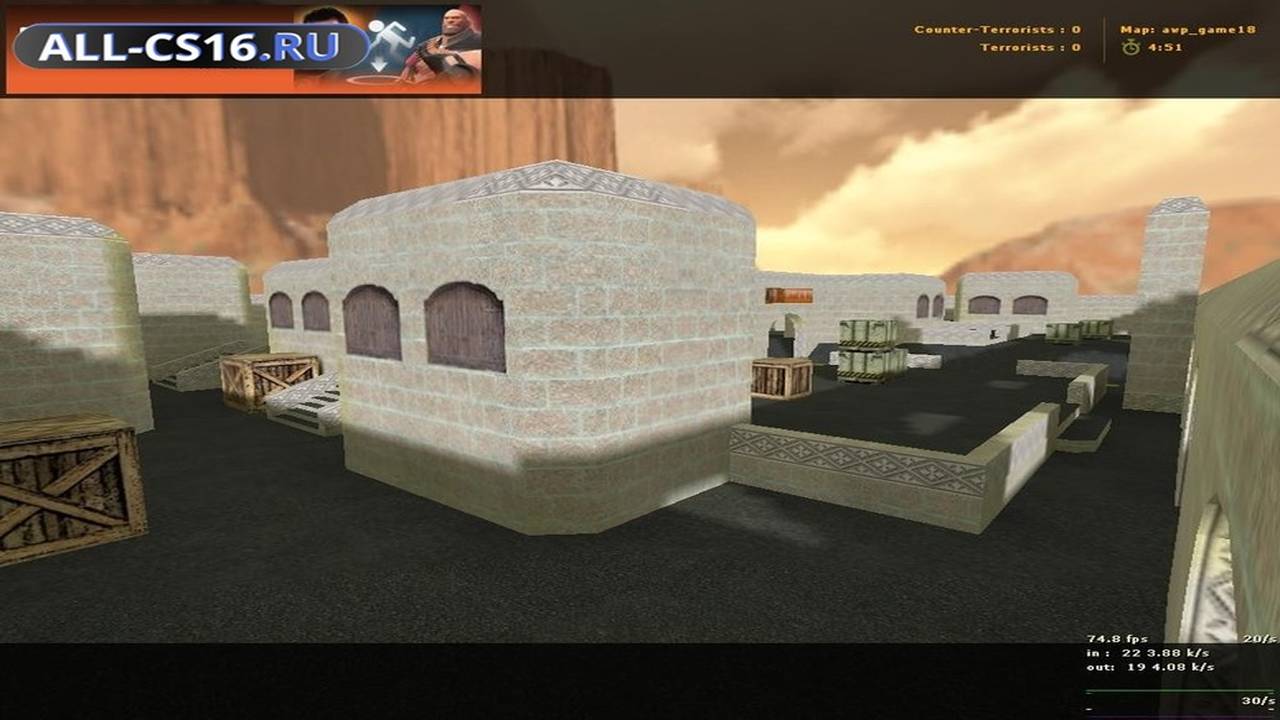 Карта «awp_game18» для CS 1.6 для CS 1.6