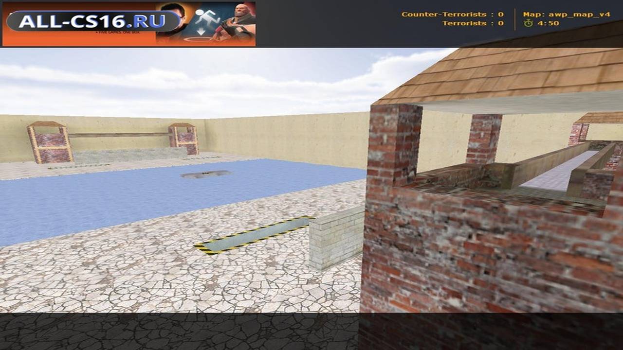 Карта «awp_map_v4» для CS 1.6 для CS 1.6