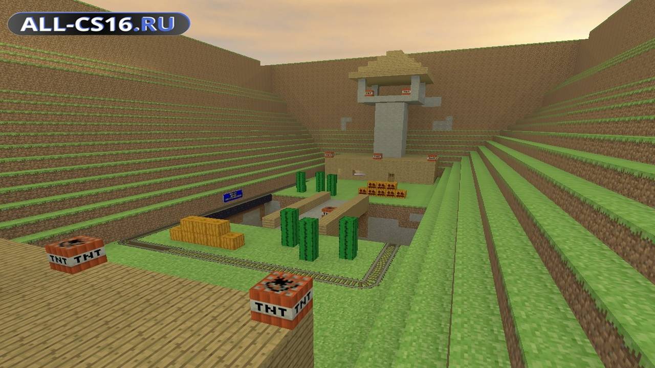 Карта «awp_minecraft2» для CS 1.6 для CS 1.6