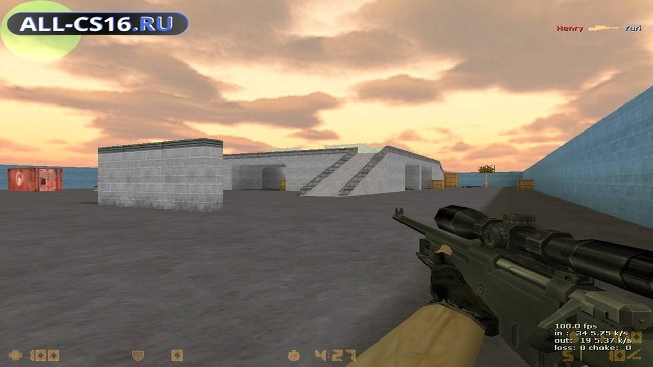 Карта «awp_muro_azul_gr» для CS 1.6 для CS 1.6