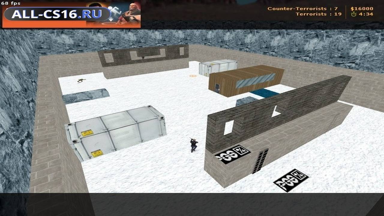 Карта «awp_snow_197666» для CS 1.6 для CS 1.6
