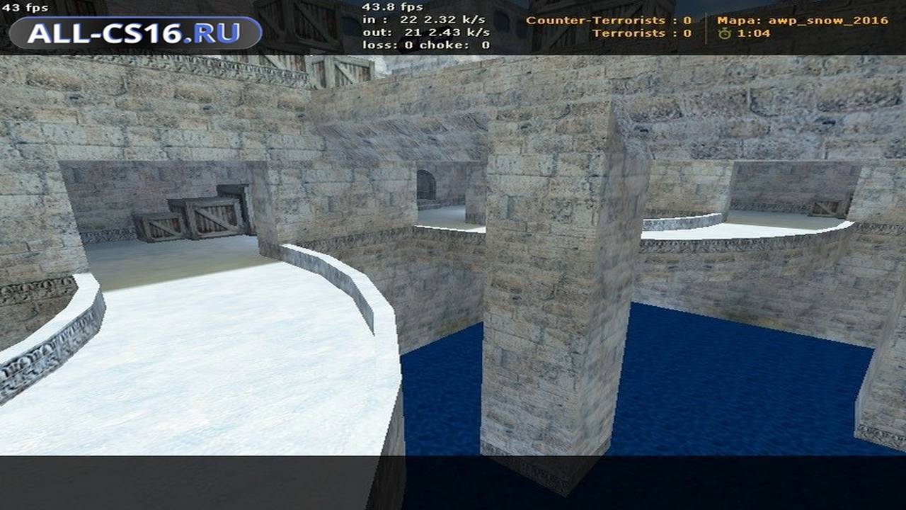 Карта «awp_snow_2016» для CS 1.6 для CS 1.6
