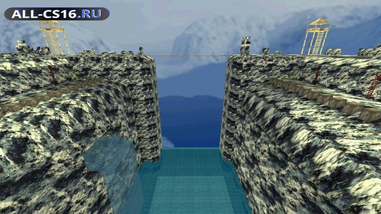 Карта «awp_snowmountains_waterfall» для CS 1.6 для CS 1.6