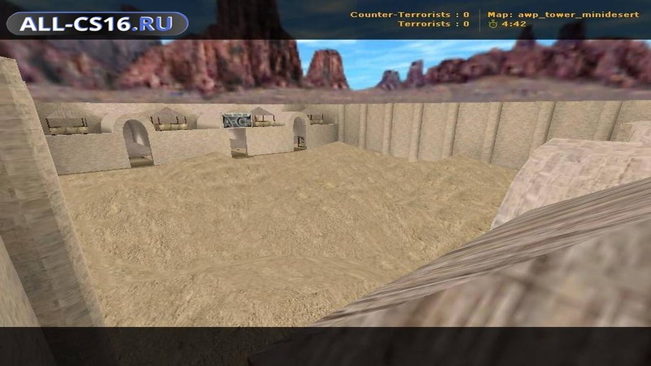 Карта «awp_tower_minidesert» для CS 1.6 для CS 1.6