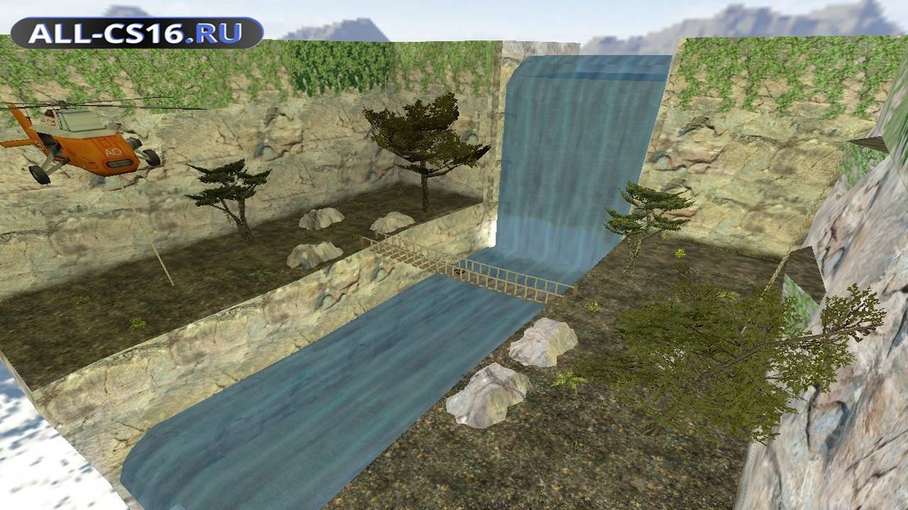 Карта «awp_waterfall» для CS 1.6 для CS 1.6