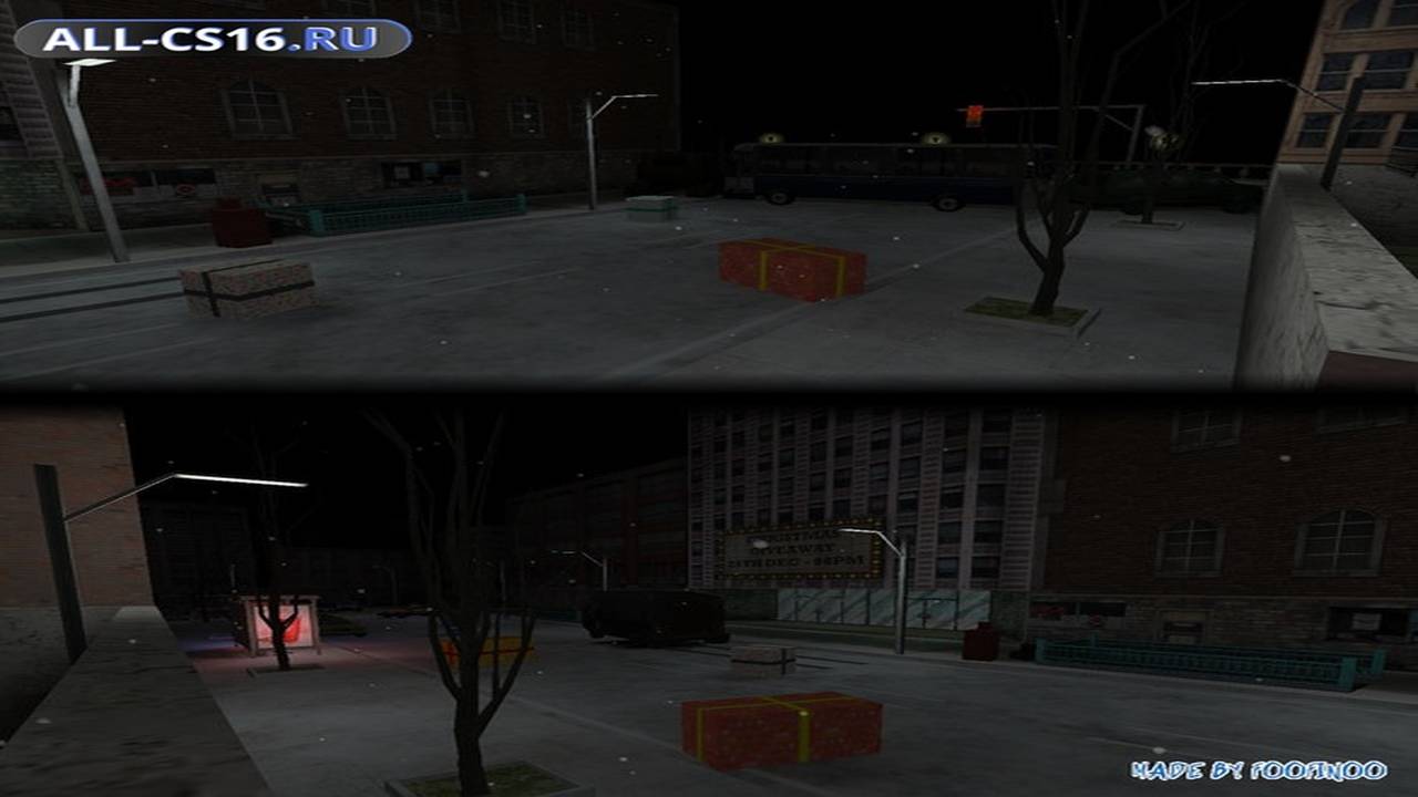 Карта «awp_xmas_streets» для CS 1.6 для CS 1.6