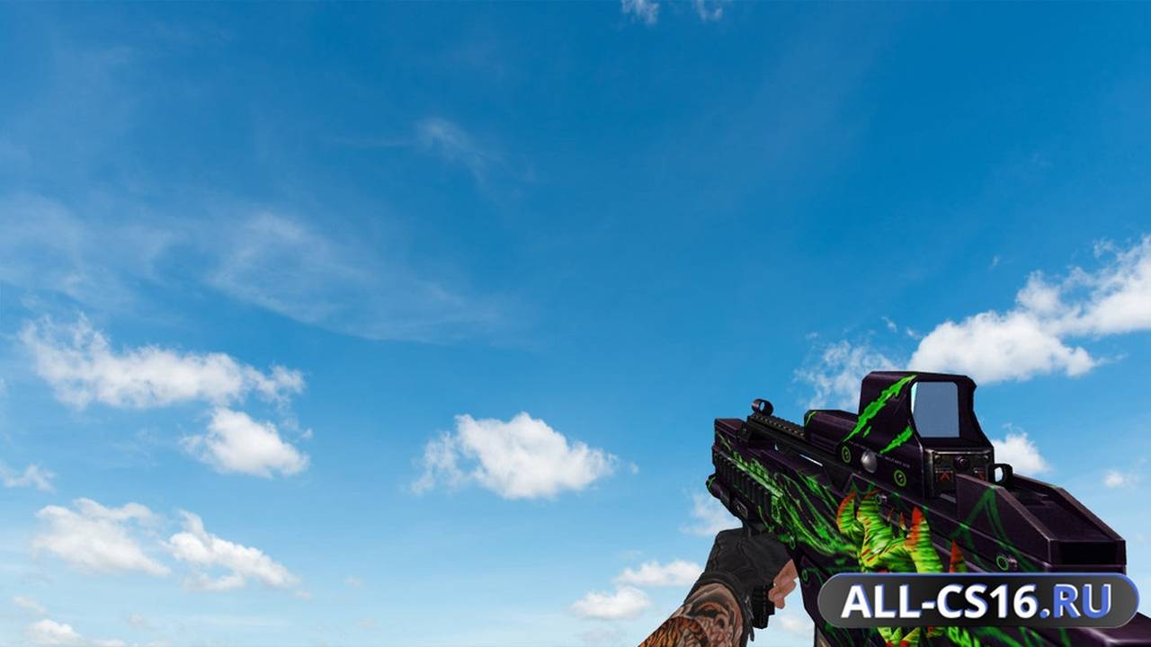 Модель оружия для CS 1.6 - Balrog Poison Skin Pack