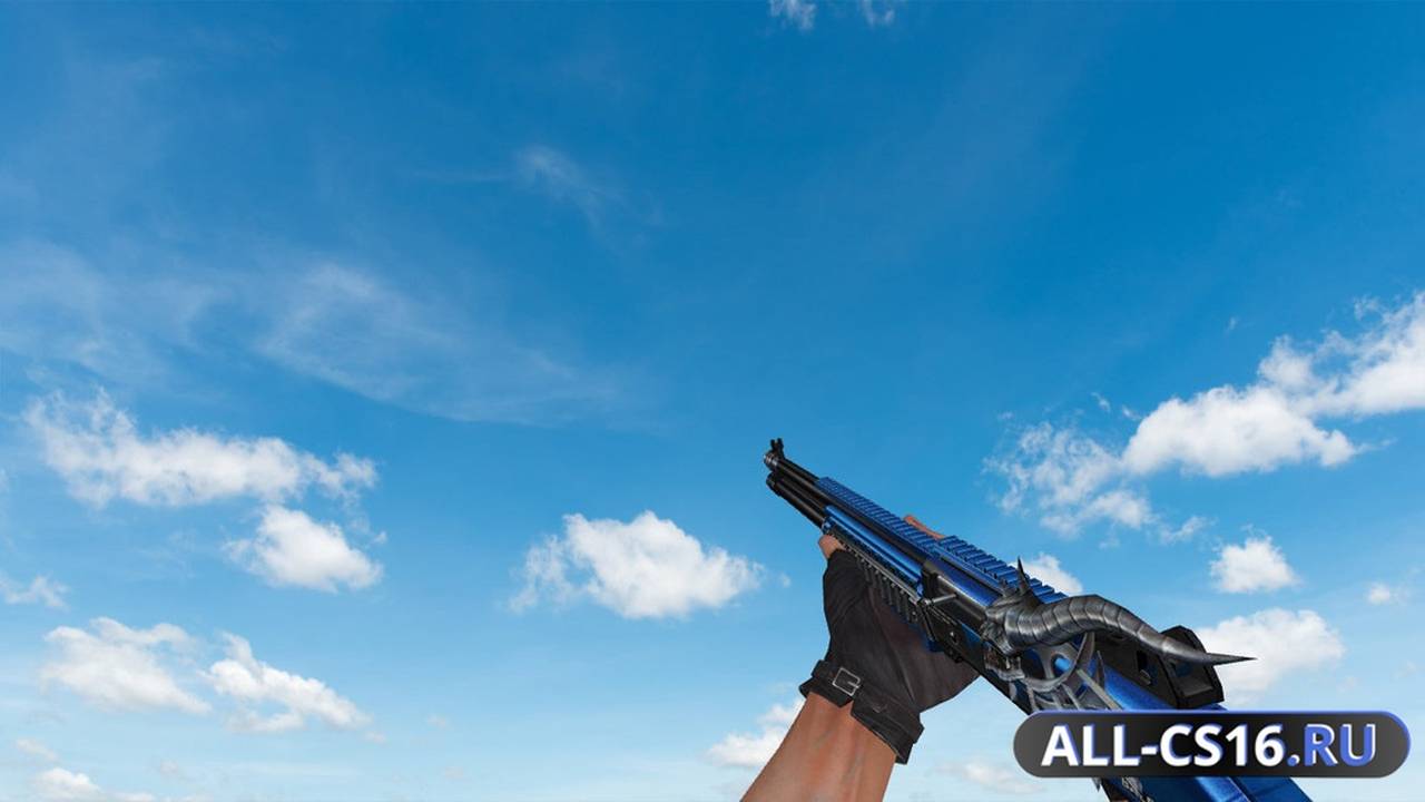 Модель оружия для CS 1.6 - XM1014 Balrog XI Blue