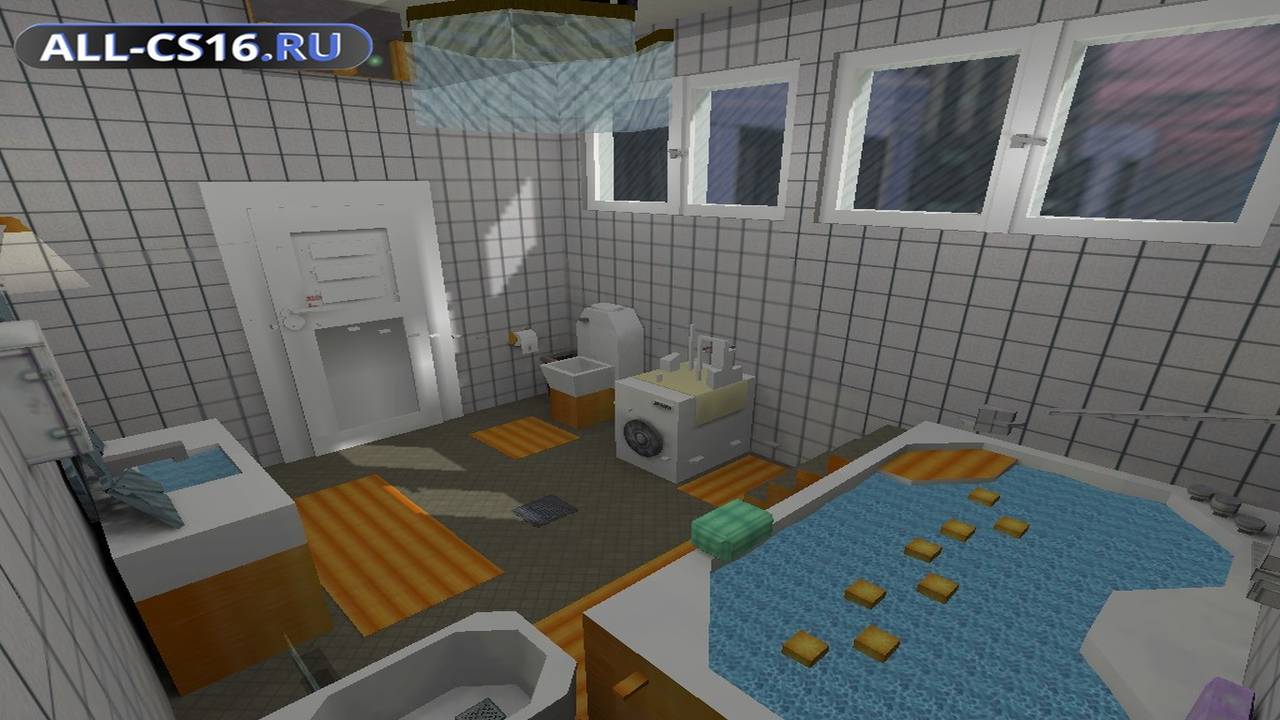 Карта «bathroom_rats» для CS 1.6 для CS 1.6