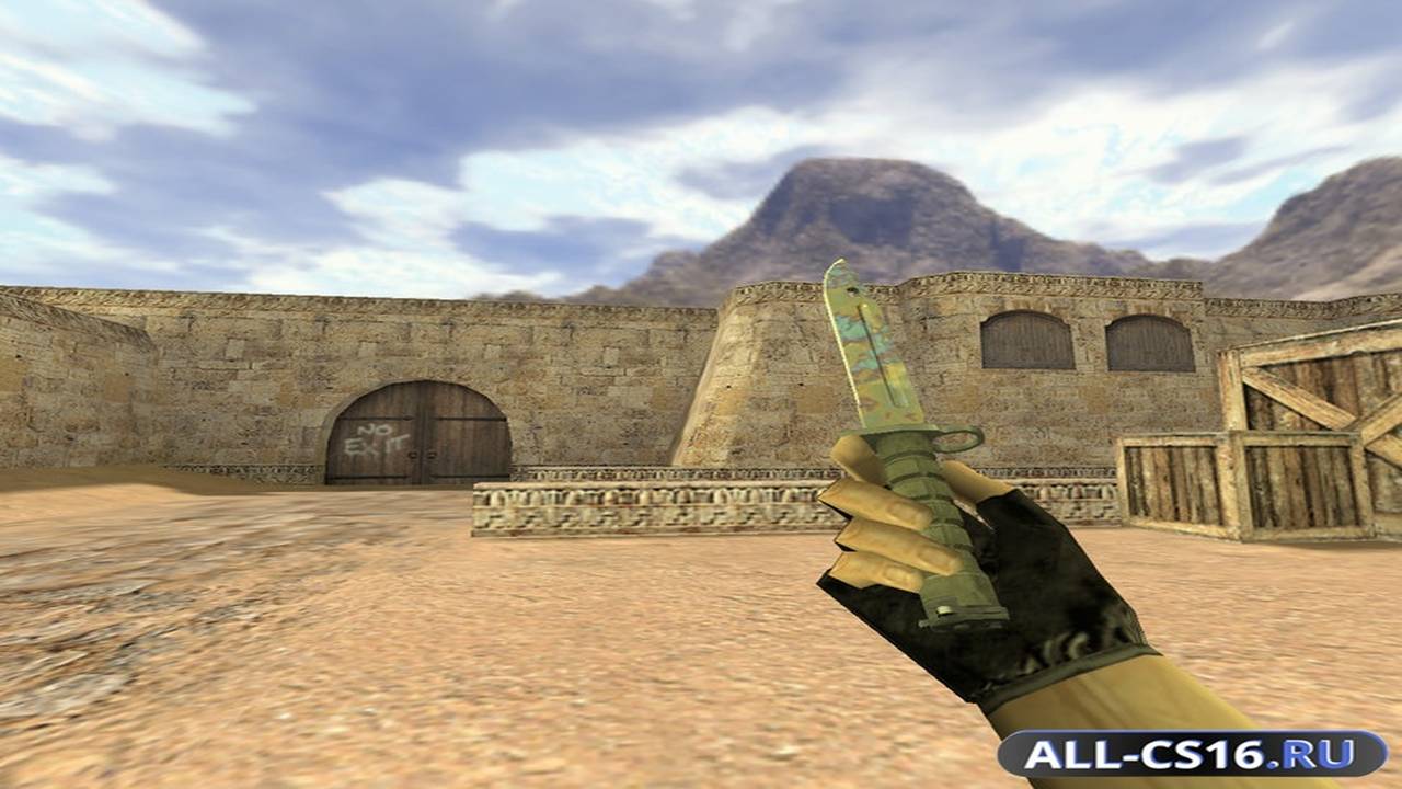 Модель оружия для CS 1.6 - Штык-нож Поверхностная закалка