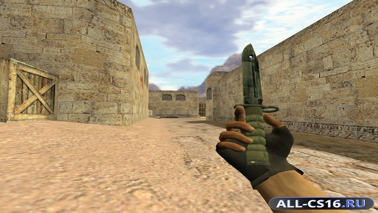 Модель оружия для CS 1.6 - Штык-нож Дамасская сталь