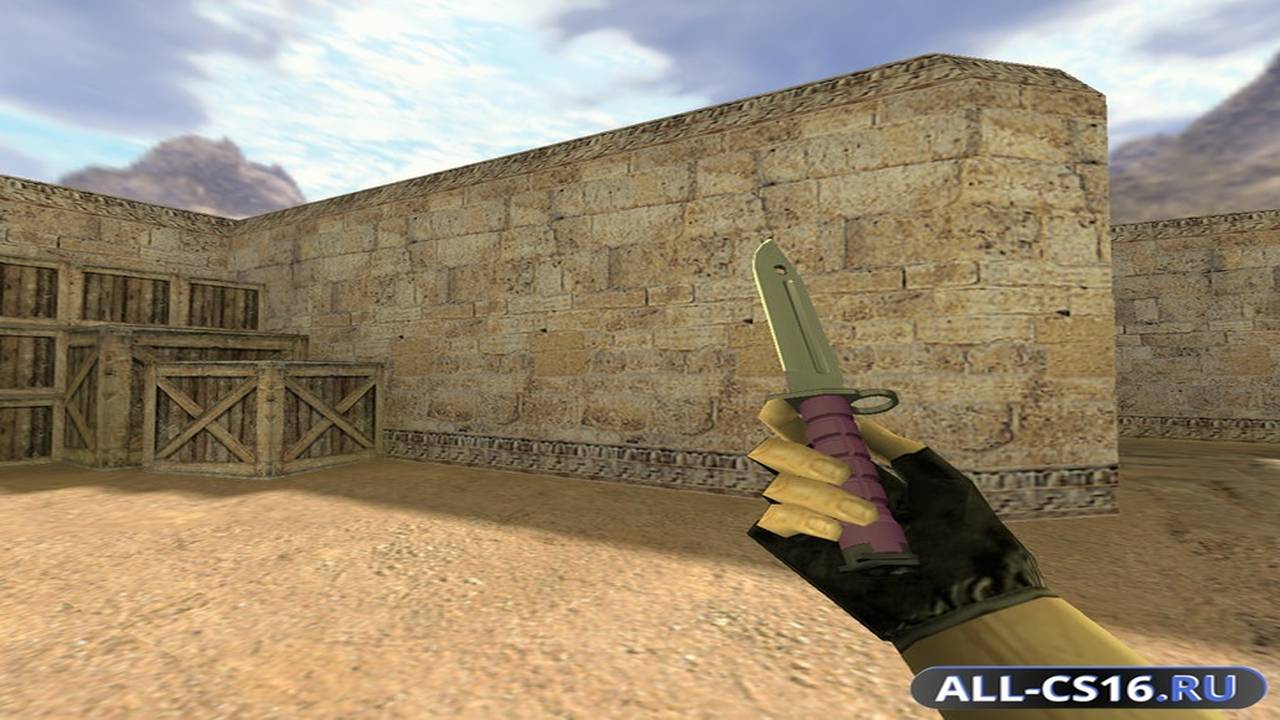 Модель оружия для CS 1.6 - Штык-нож Ультрафиолет