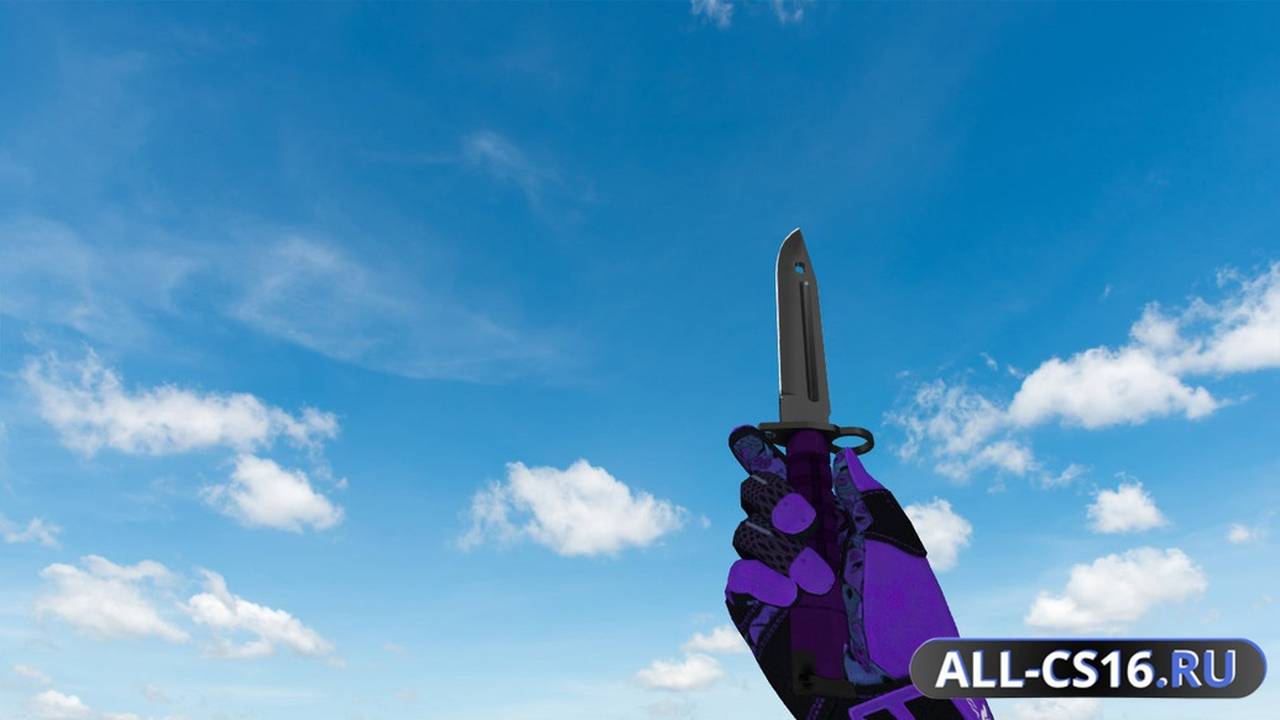 Модель оружия для CS 1.6 - Штык-нож Ультрафиолет