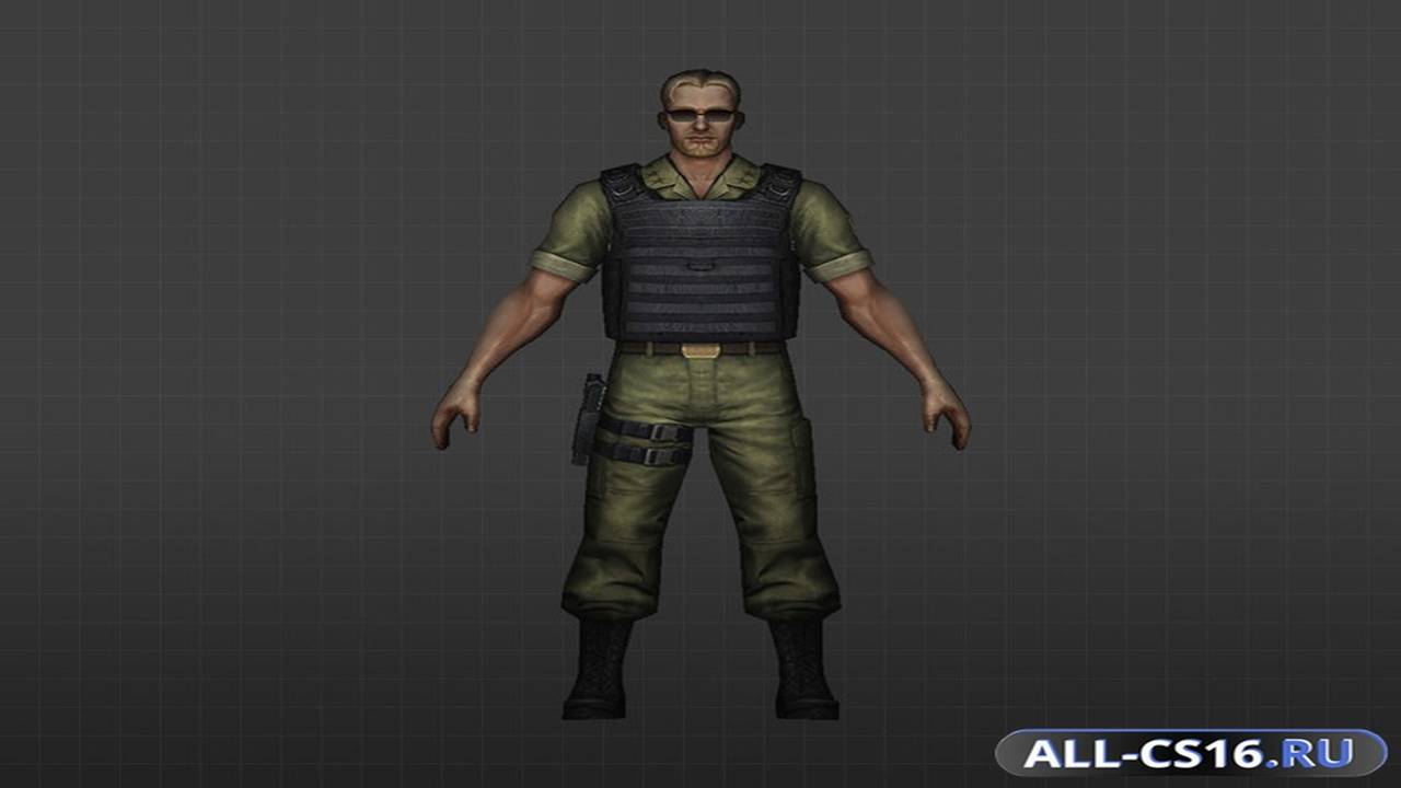 Модель игрока для CS 1.6 - Блондин