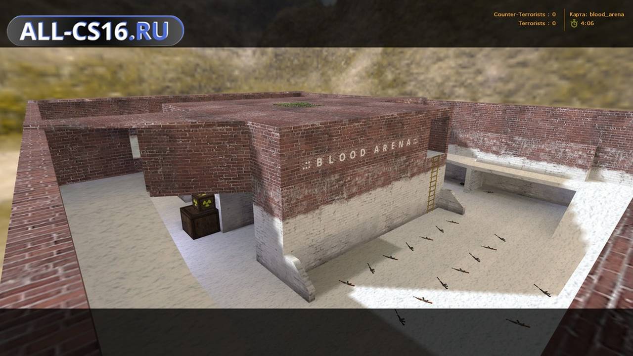 Карта «blood_arena» для CS 1.6 для CS 1.6