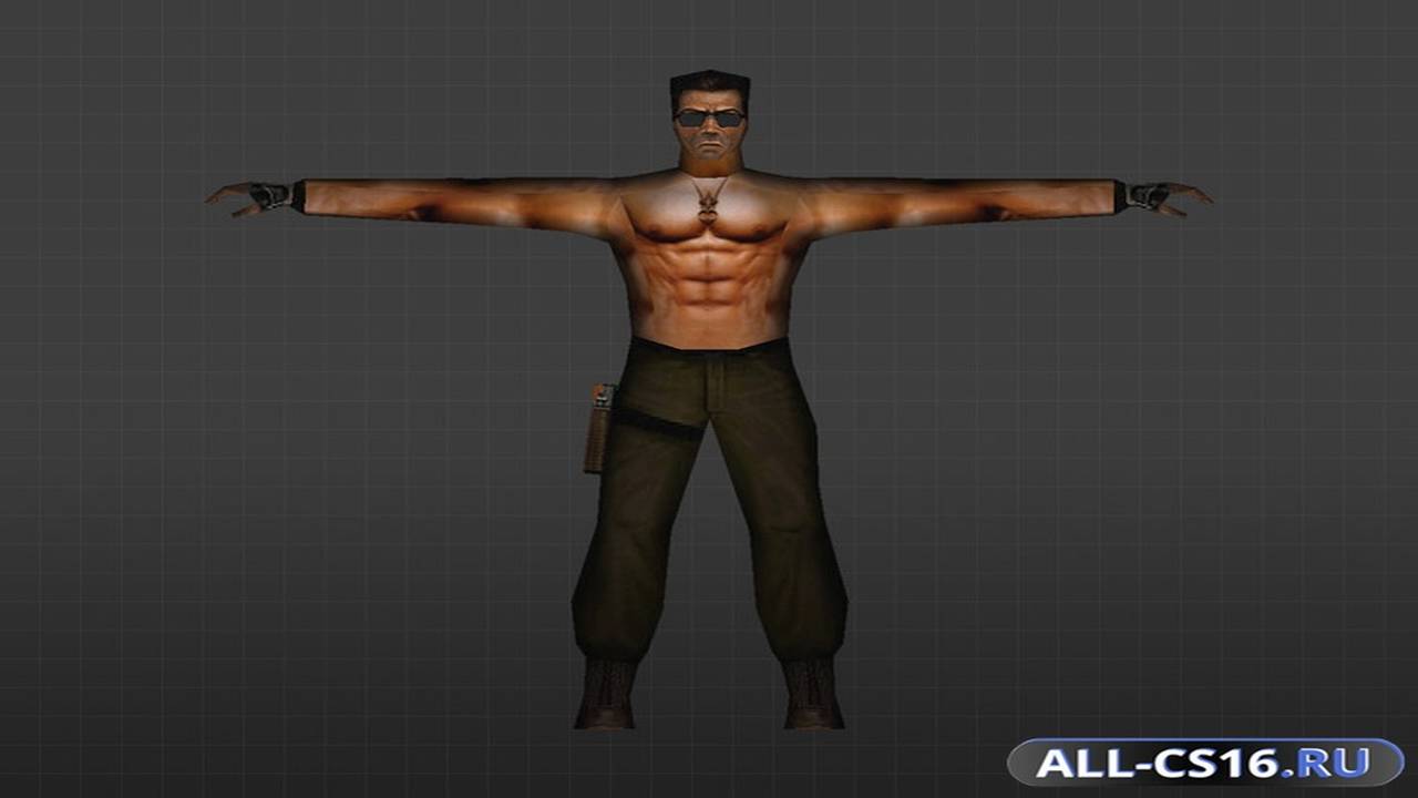 Модель игрока для CS 1.6 - Качок-бодибилдер