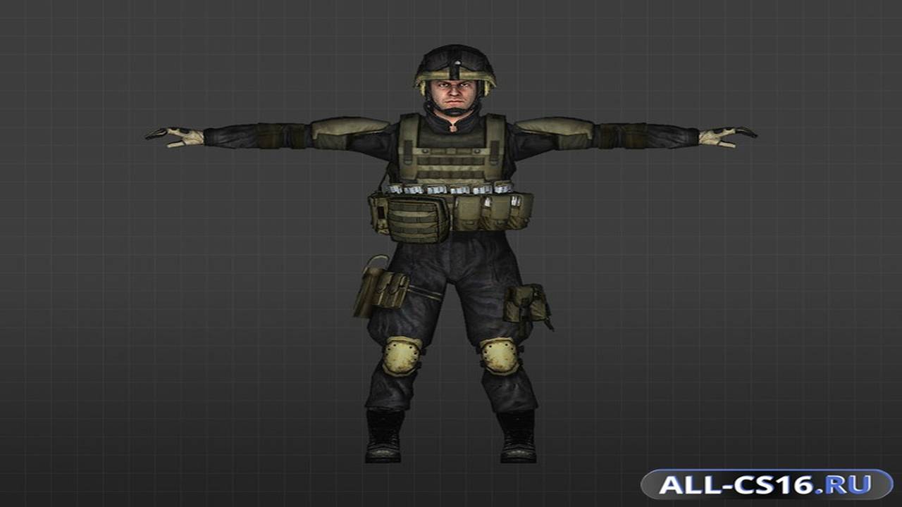 Модель игрока для CS 1.6 - Бравый отряд