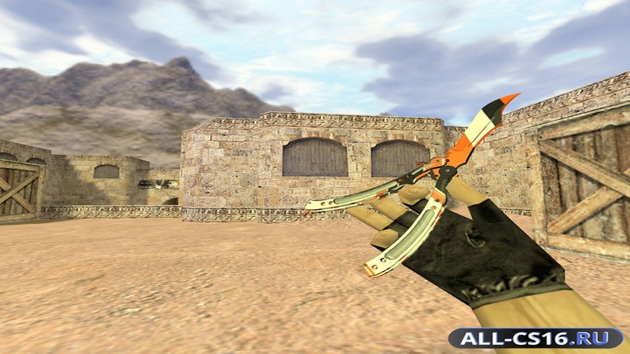 Модель оружия для CS 1.6 - Нож-бабочка Азимов