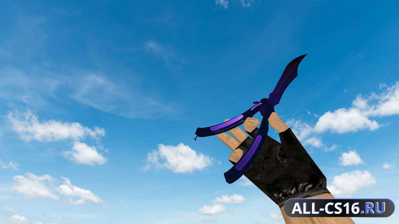 Модель оружия для CS 1.6 - Butterfly Knife Northern Lights