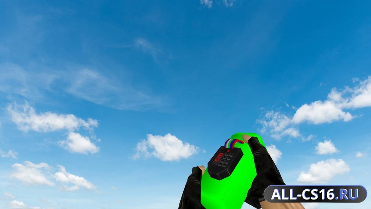 Модель оружия для CS 1.6 - C4 Nature Green