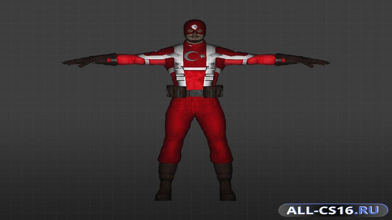 Модель игрока для CS 1.6 - Капитан Турция