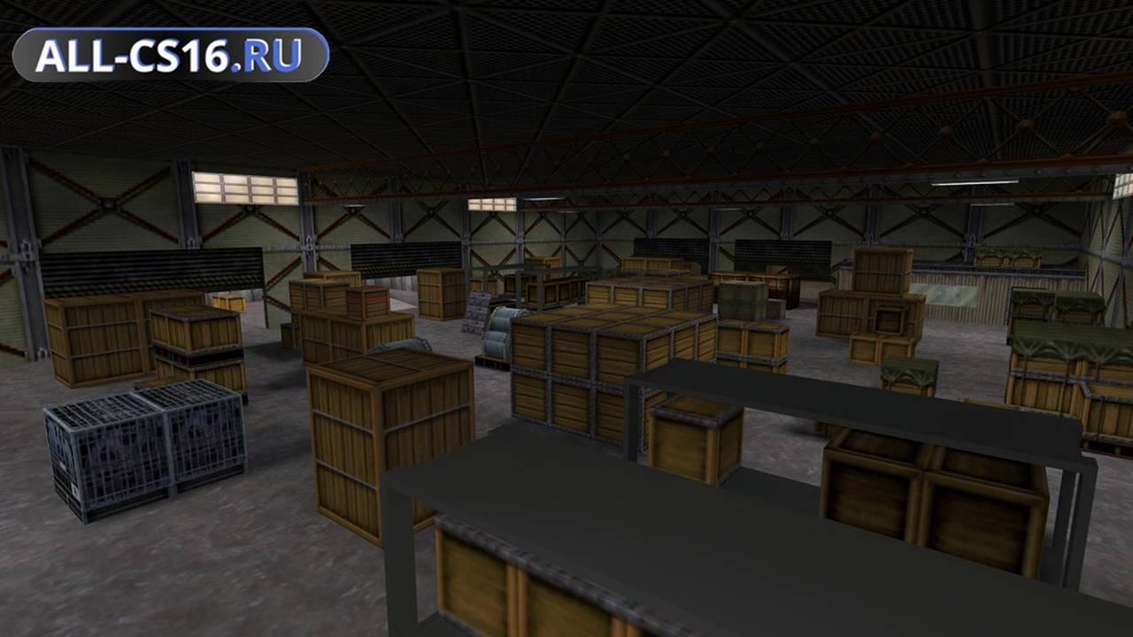 Карта «crate_warehouse» для CS 1.6 для CS 1.6