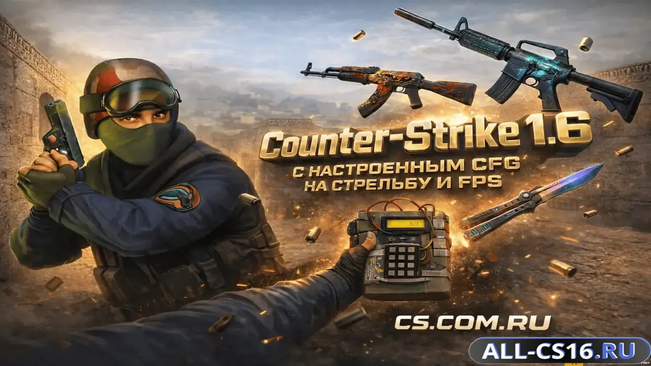Главное меню – CS 1.6 настроенный CFG