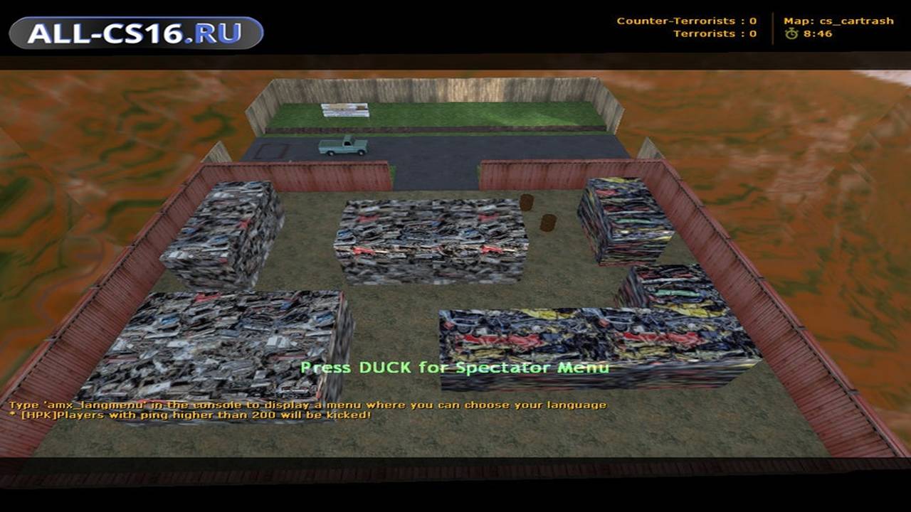 Карта «cs_cartrash» для CS 1.6 для CS 1.6