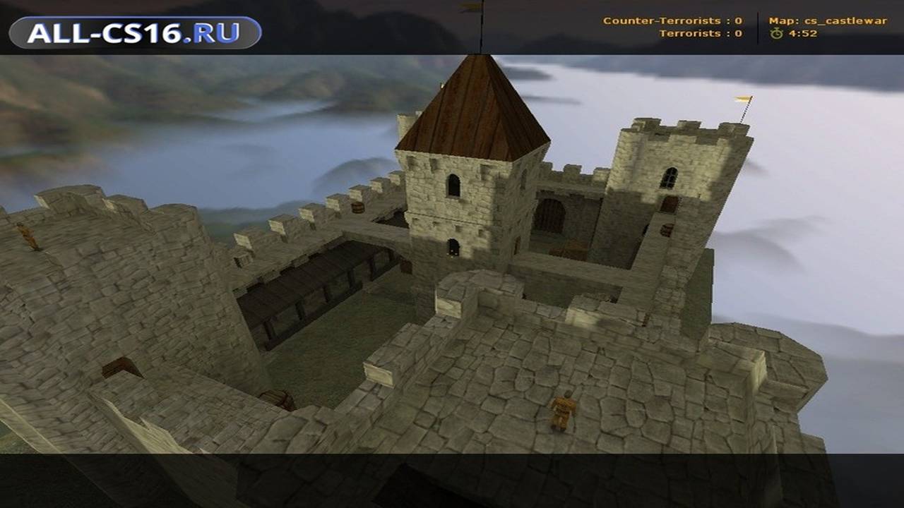 Карта «cs_castlewar» для CS 1.6 для CS 1.6