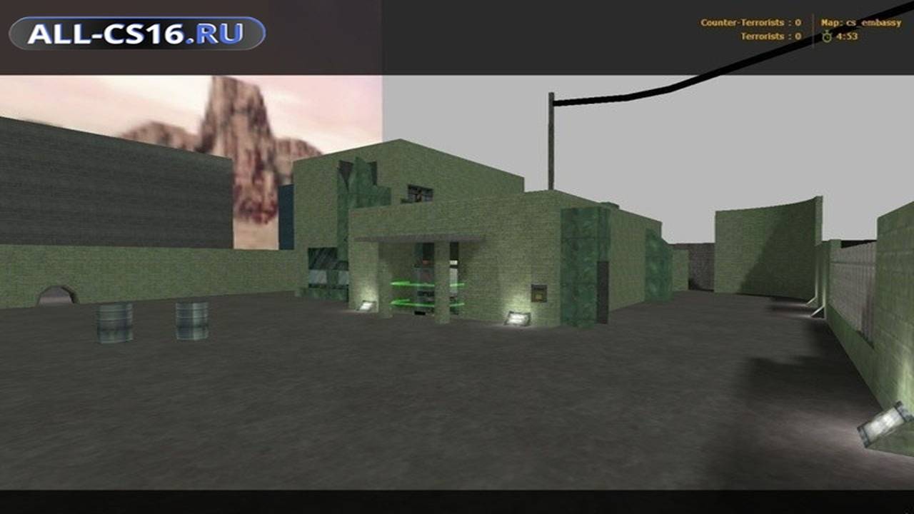 Карта «cs_embassy» для CS 1.6 для CS 1.6
