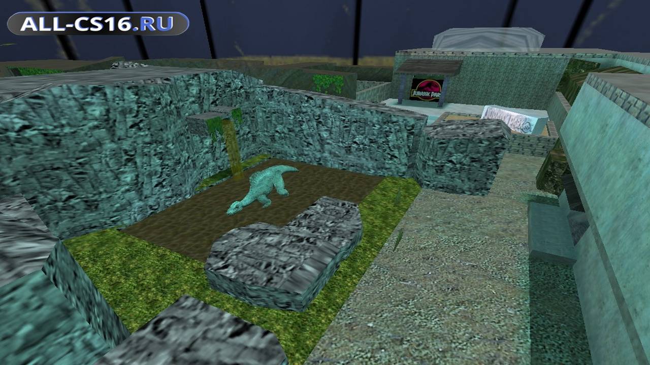 Карта «cs_jurassic_park» для CS 1.6 для CS 1.6