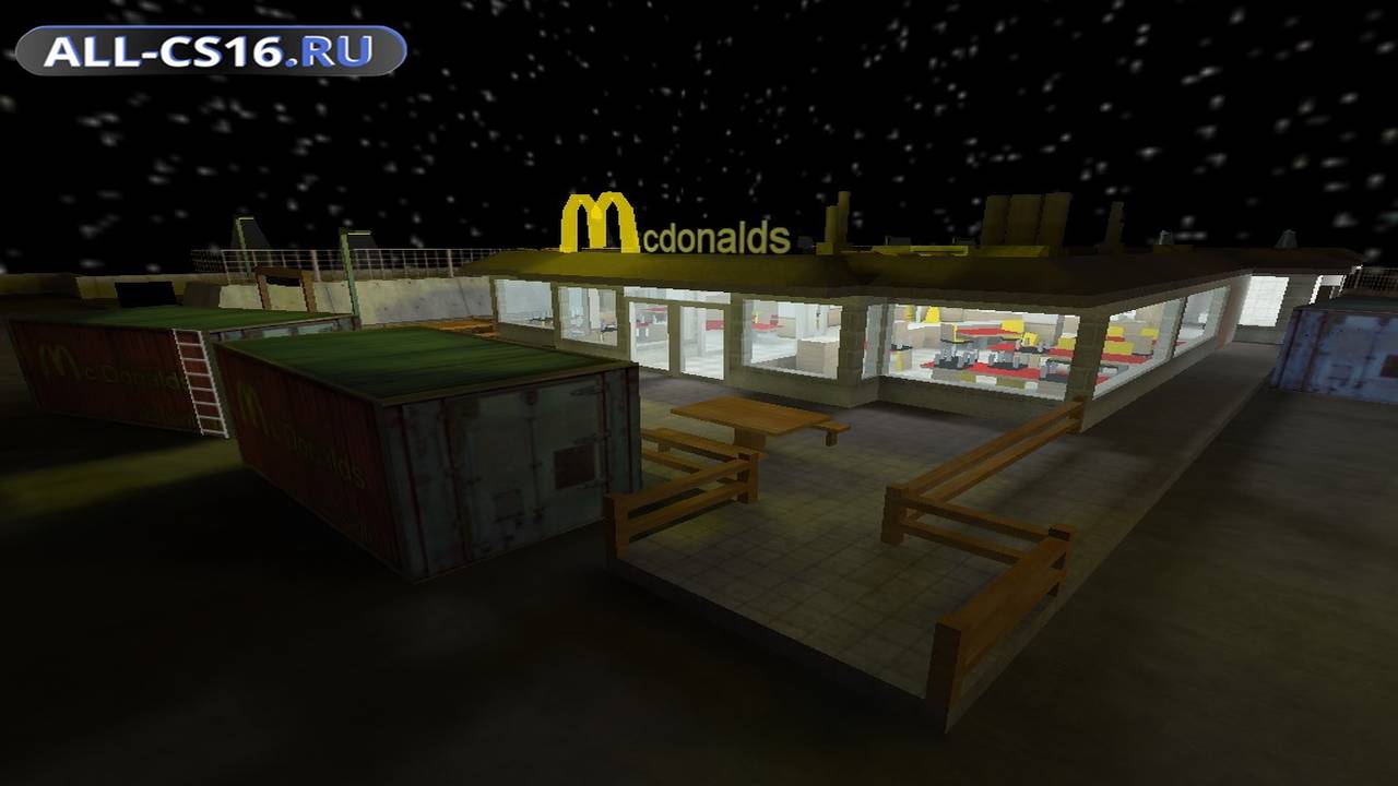 Карта «cs_mcdonalds» для CS 1.6 для CS 1.6