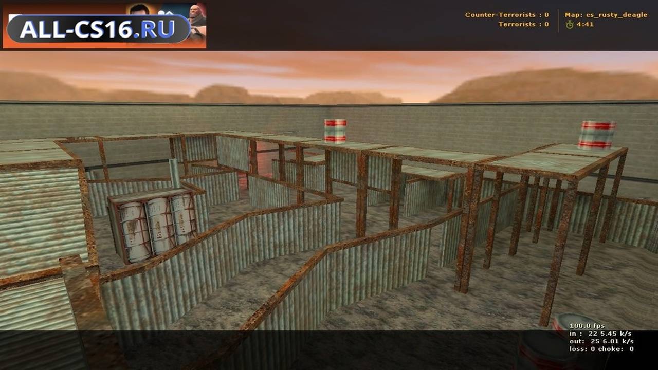 Карта «cs_rusty_deagle» для CS 1.6 для CS 1.6