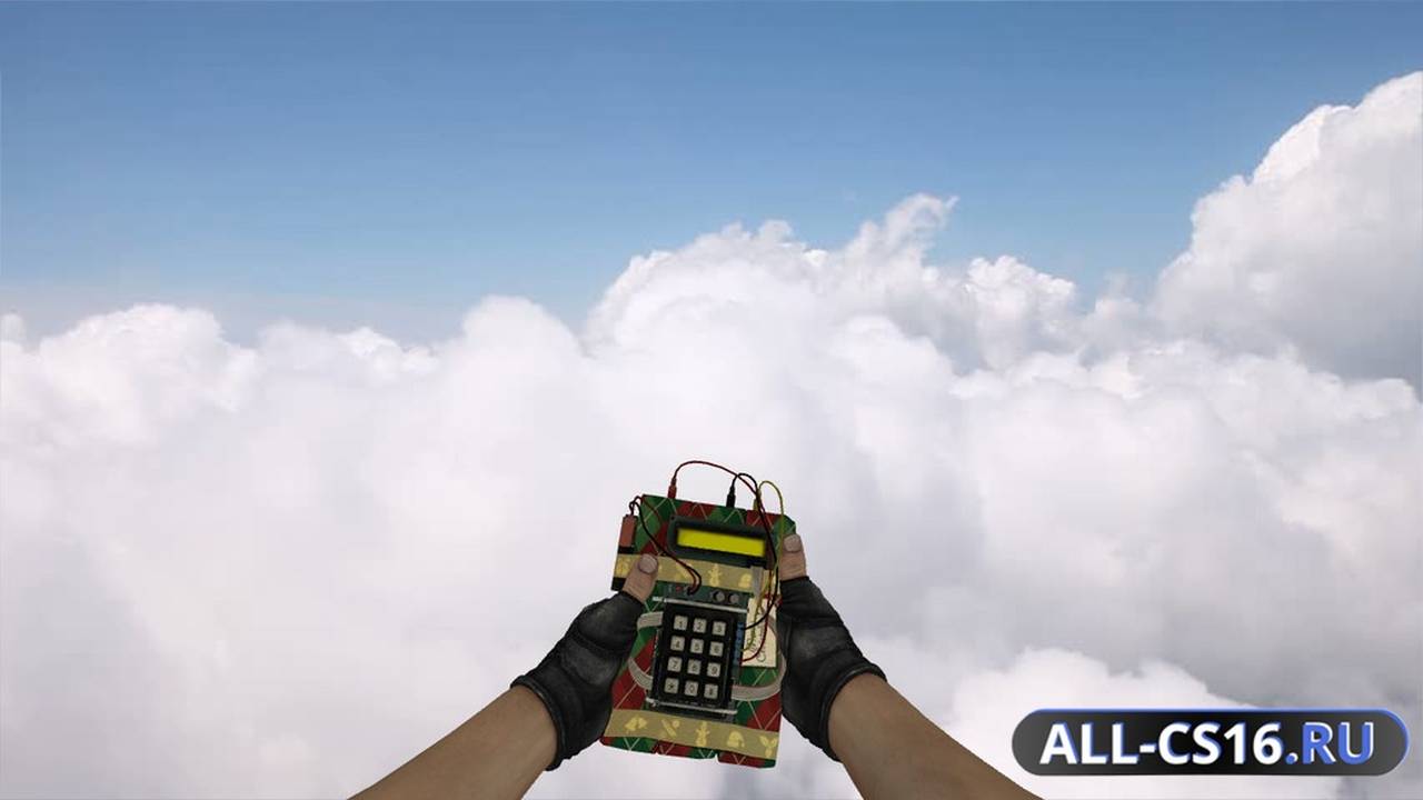 Модель оружия для CS 1.6 - Новогодняя бомба из CS:GO