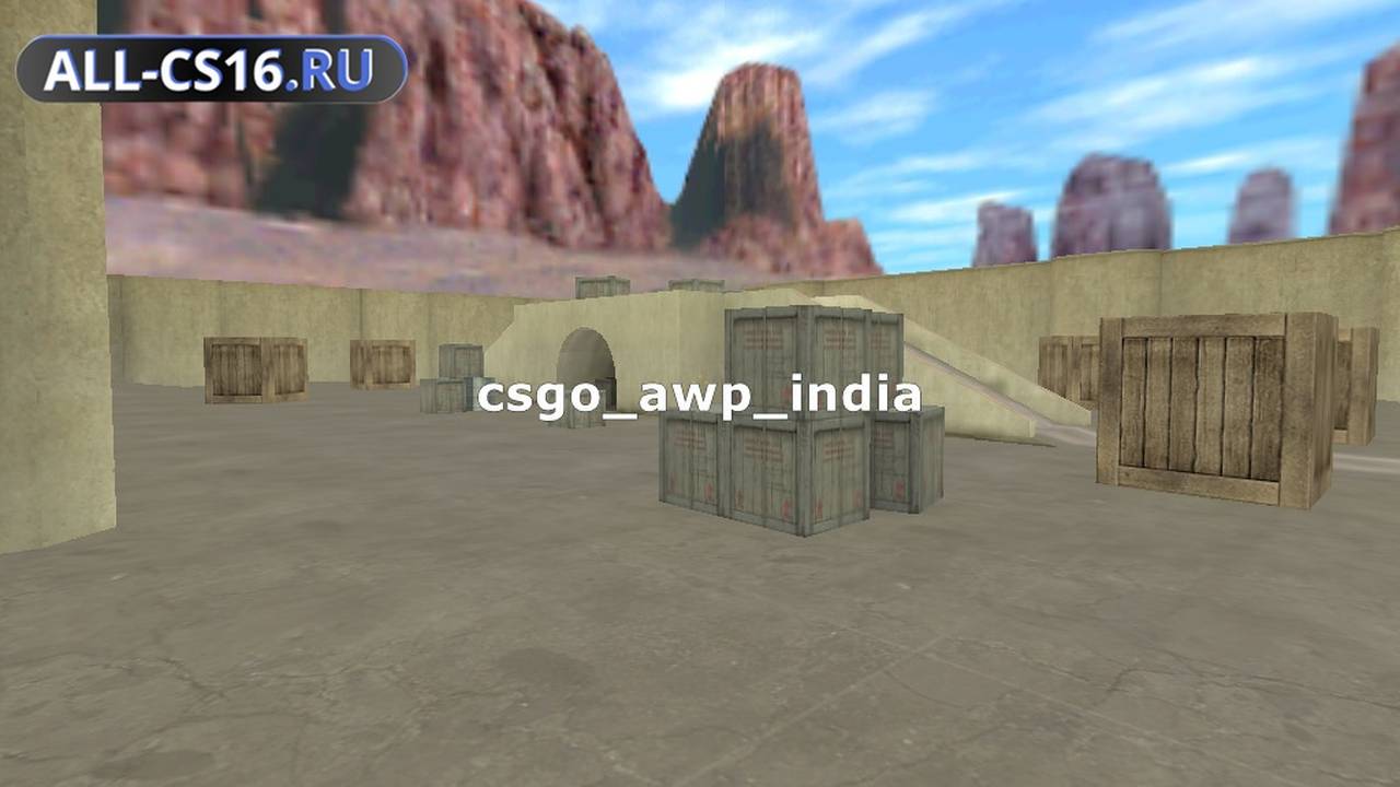 Карта «csgo_awp_india» для CS 1.6 для CS 1.6