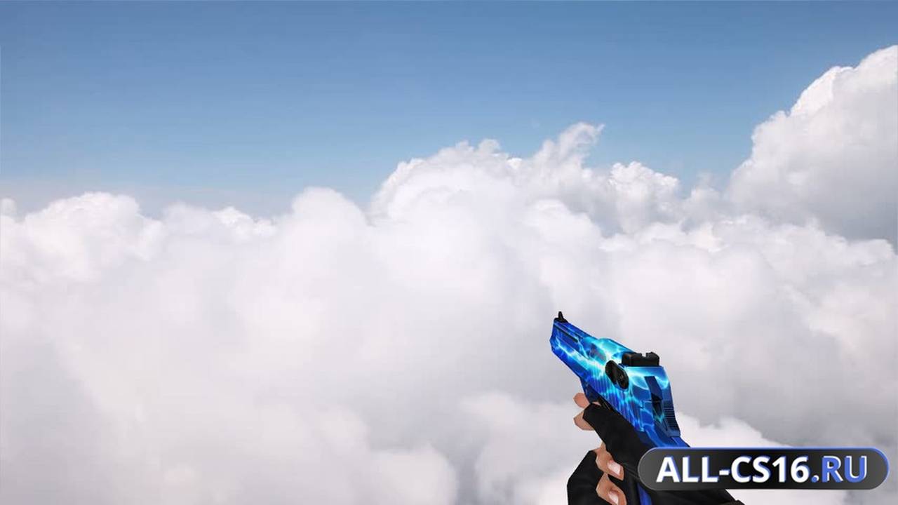 Модель оружия для CS 1.6 - Deagle CSO Desert Eagle Blue Lightning