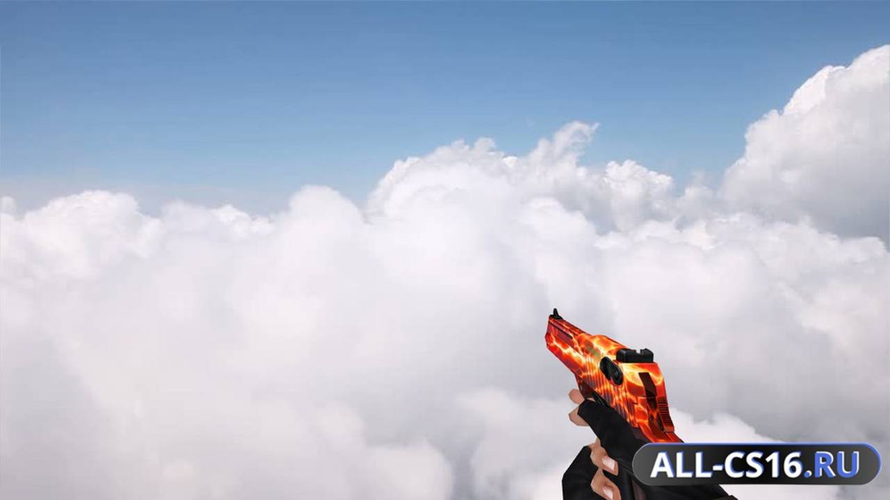 Модель оружия для CS 1.6 - Deagle CSO Desert Eagle Red Lightning