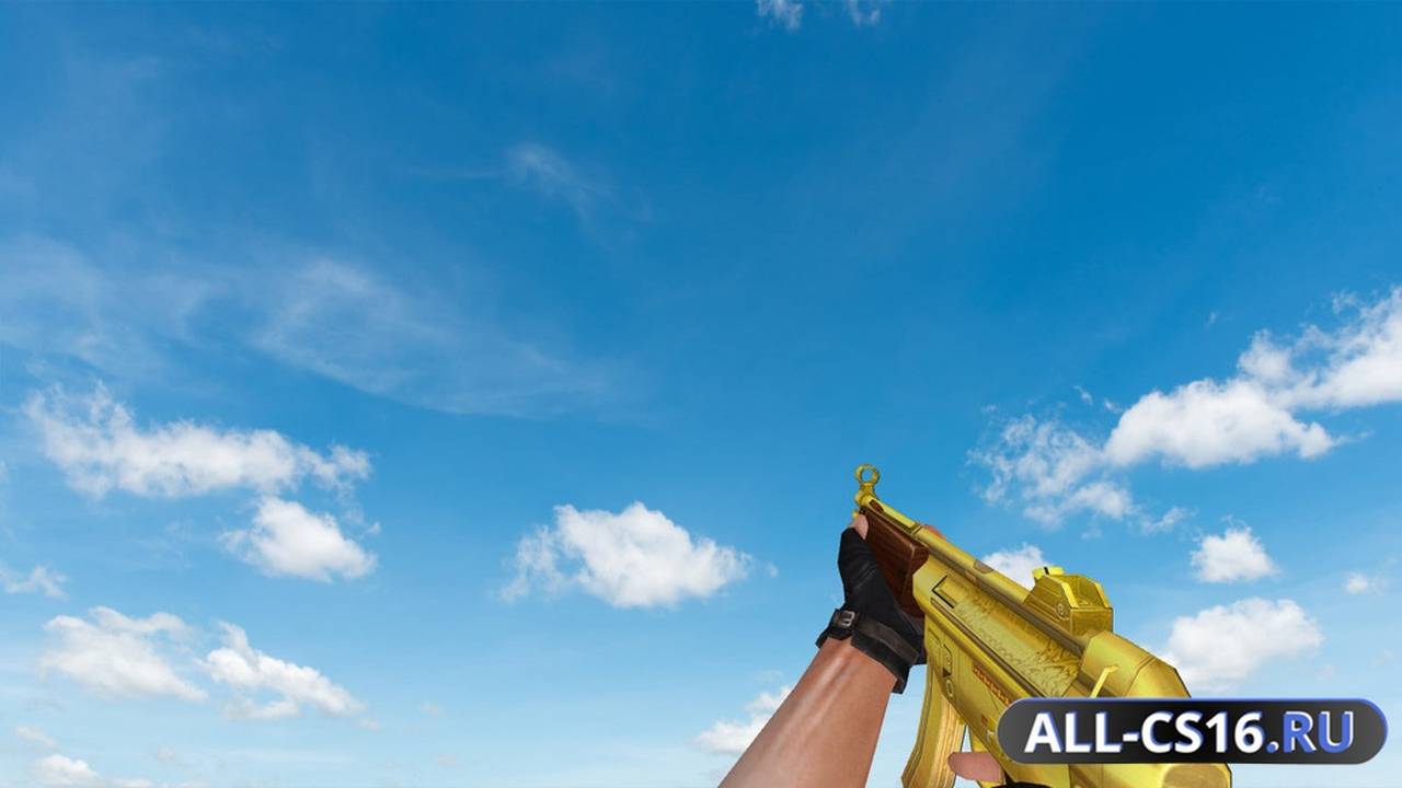 Модель оружия для CS 1.6 - MP5 CSO MP5 Gold Edition