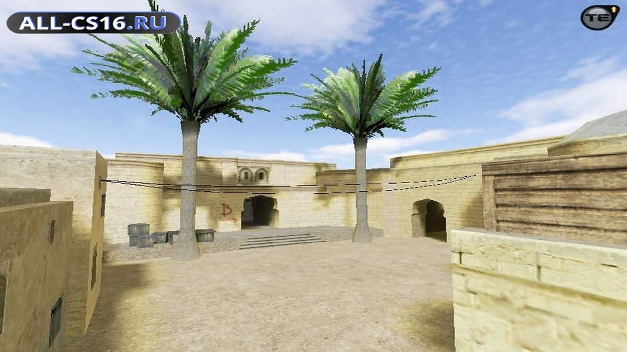 Карта «css_dust2_source» для CS 1.6 для CS 1.6