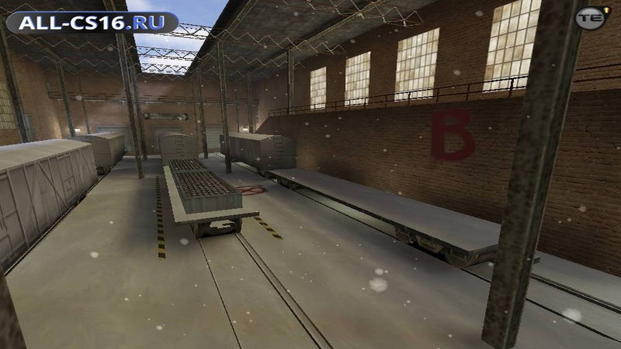 Карта «css_train_winter» для CS 1.6 для CS 1.6