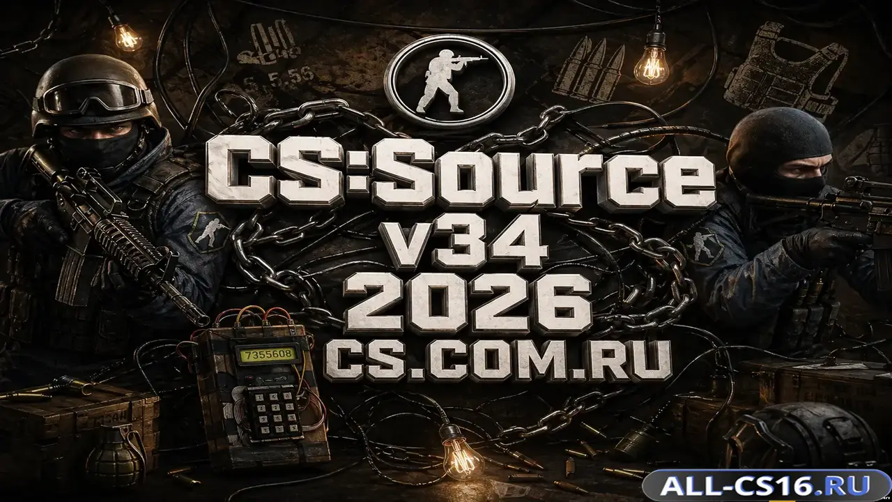 Главное меню – CS Source v34 2026