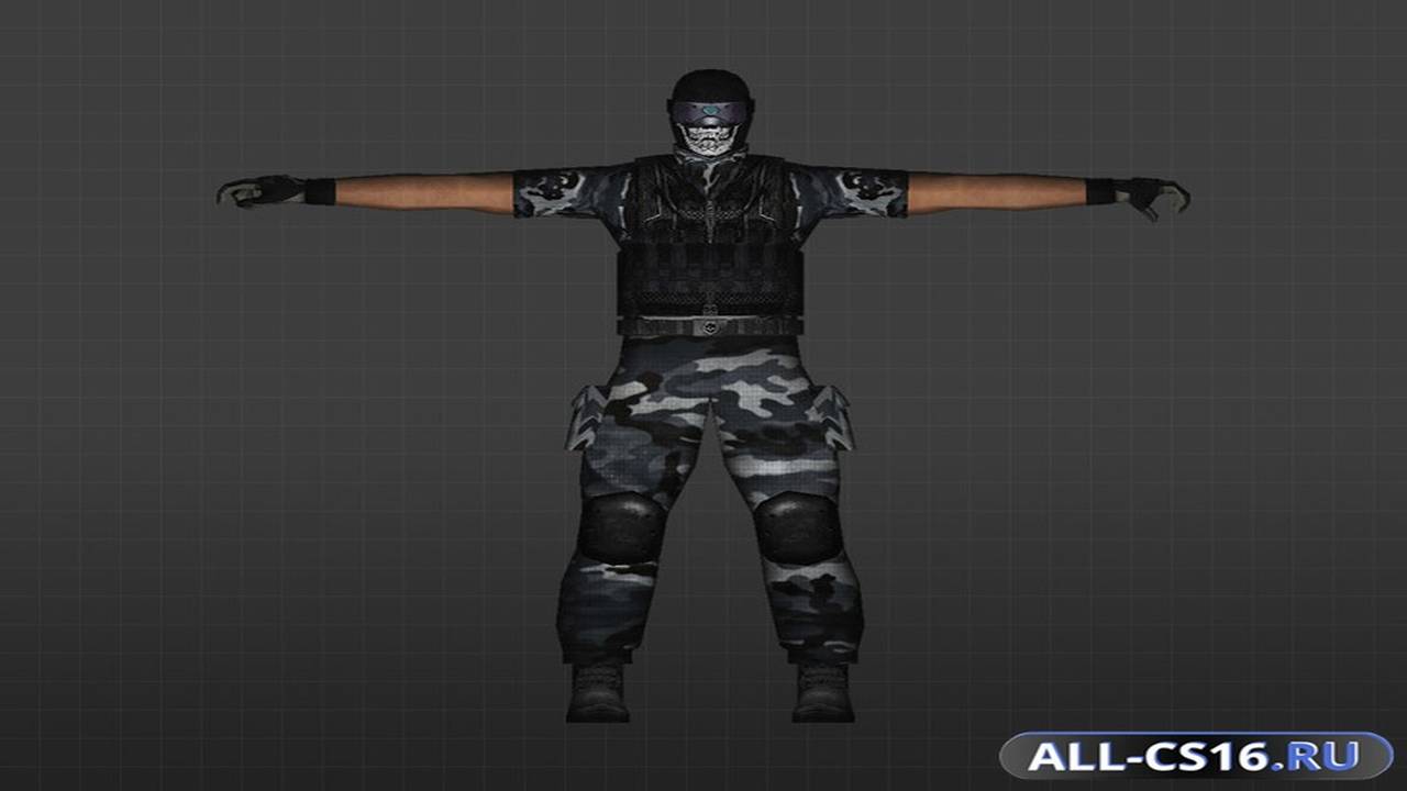 Модель игрока для CS 1.6 - Отряд черепа