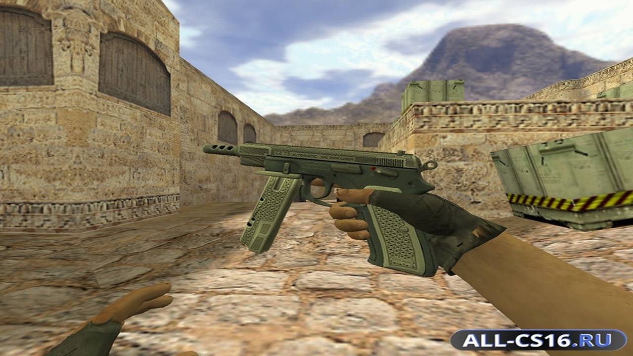 Модель оружия для CS 1.6 - P228 CZ-75 Штамп