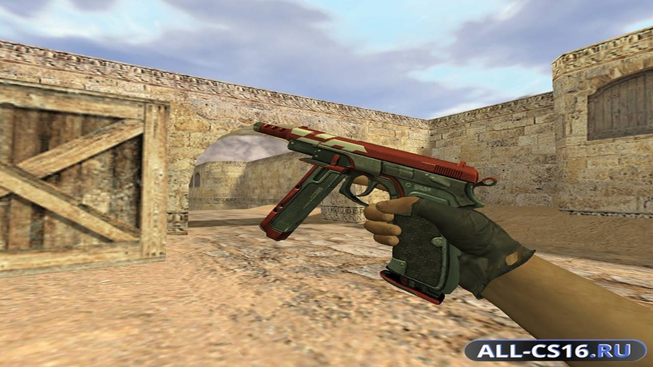 Модель оружия для CS 1.6 - P228 CZ-75 Красный ястреб