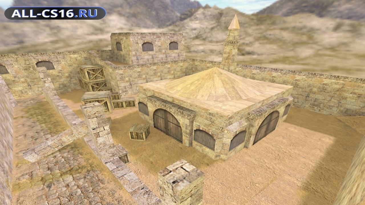 Карта «de_2minaret» для CS 1.6 для CS 1.6