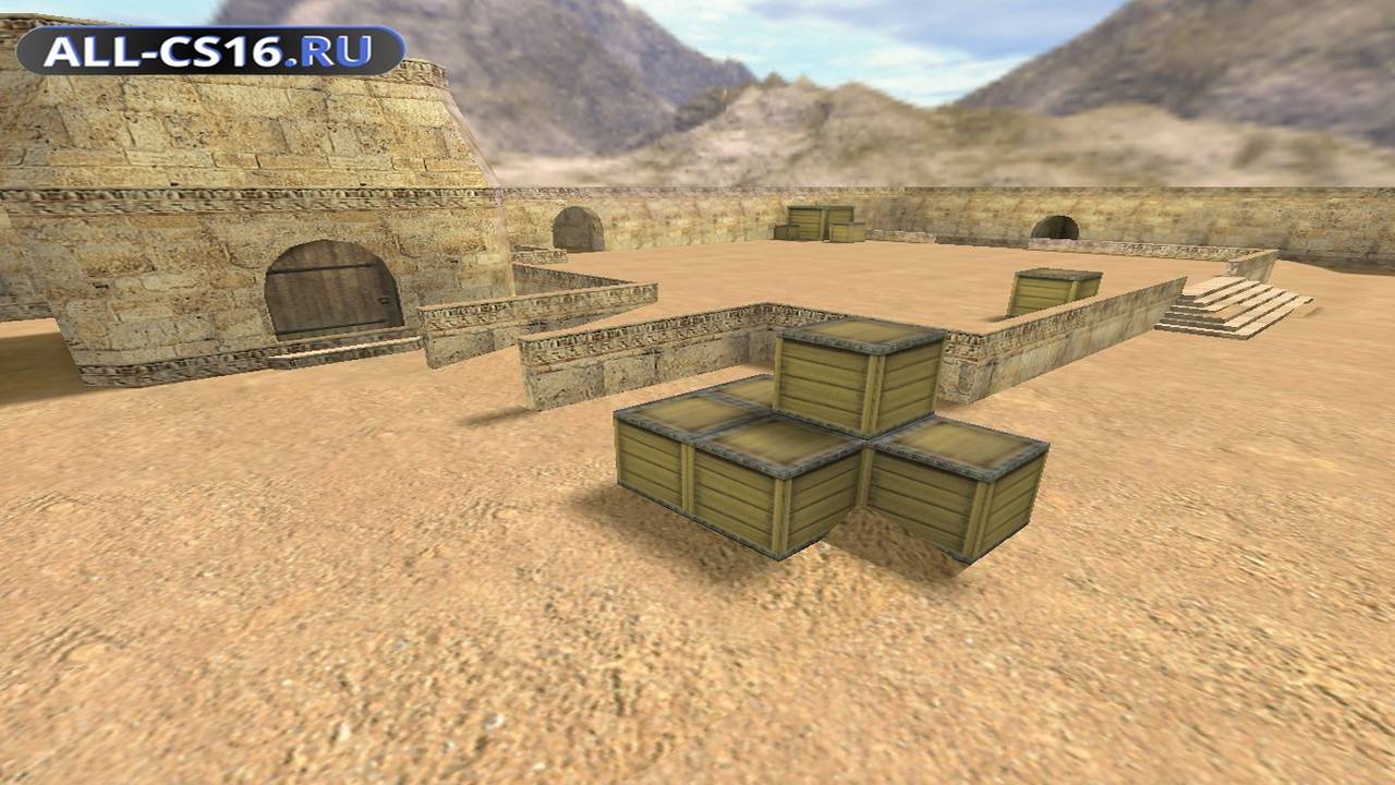 Карта «de_2storydust» для CS 1.6 для CS 1.6
