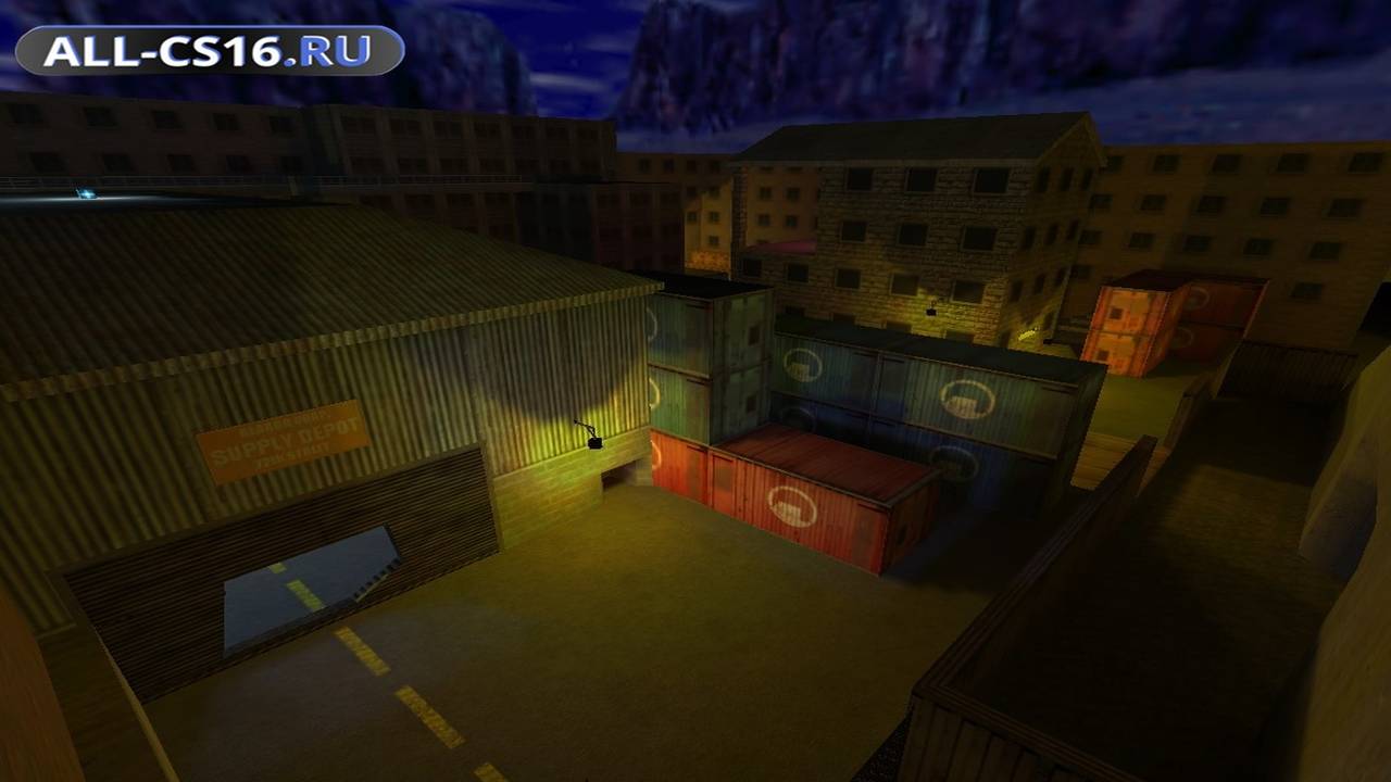 Карта «de_assault_night» для CS 1.6 для CS 1.6